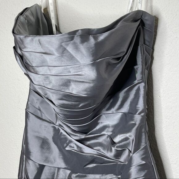 B2 Strapless Formal Dress Gray - Picture 4 of 10